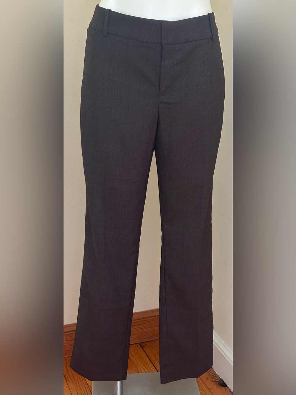 CALVIN KLEIN NWT Dark Brown Straight Leg Dress Pants Sz 12